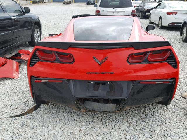 1G1YM2D78F5118733 - 2015 CHEVROLET CORVETTE S RED photo 6