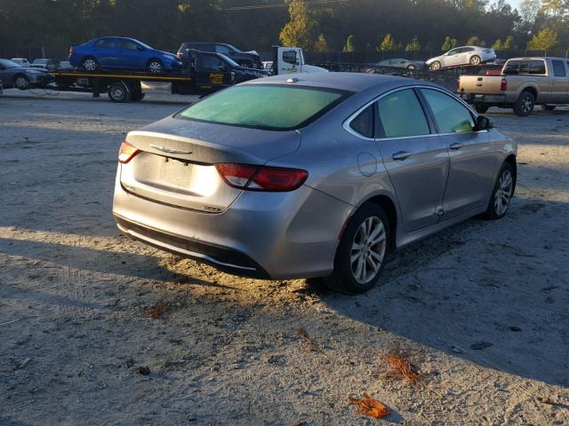 1C3CCCAB8FN505449 - 2015 CHRYSLER 200 LIMITE SILVER photo 4