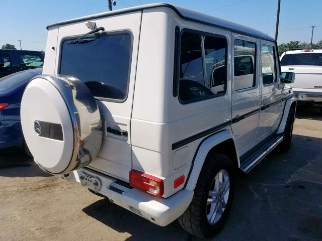 WDCYC3HF5BX186580 - 2011 MERCEDES-BENZ G 550 WHITE photo 4