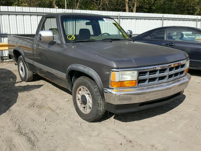 1B7FL26XXMS322706 - 1991 DODGE DAKOTA GRAY photo 1