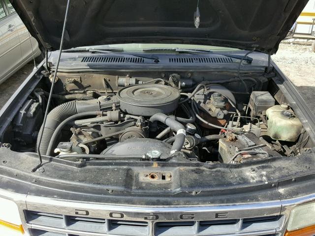 1B7FL26XXMS322706 - 1991 DODGE DAKOTA GRAY photo 7