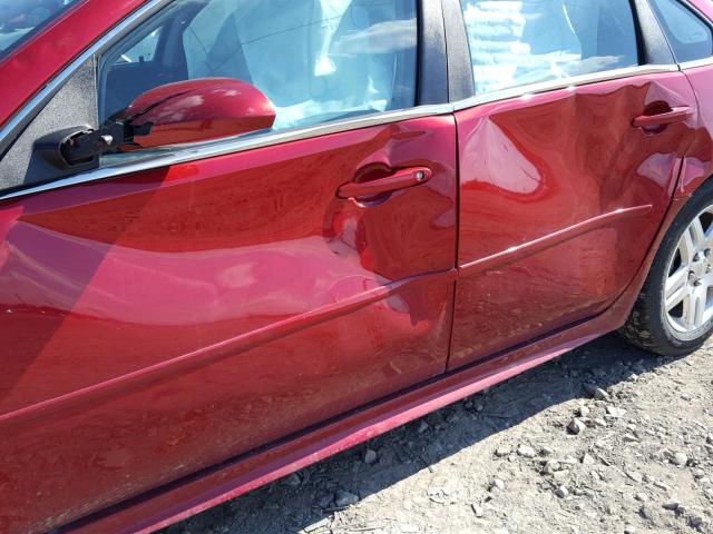 2G1WB5E37F1155672 - 2015 CHEVROLET IMPALA LIM RED photo 9