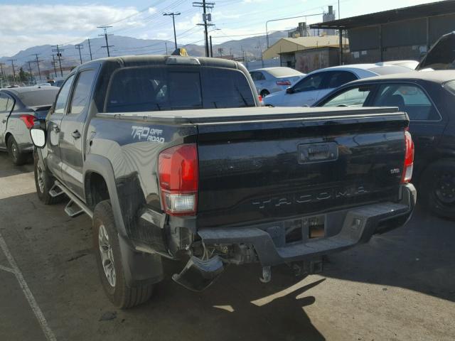 3TMAZ5CN9HM028547 - 2017 TOYOTA TACOMA DOU BLACK photo 3