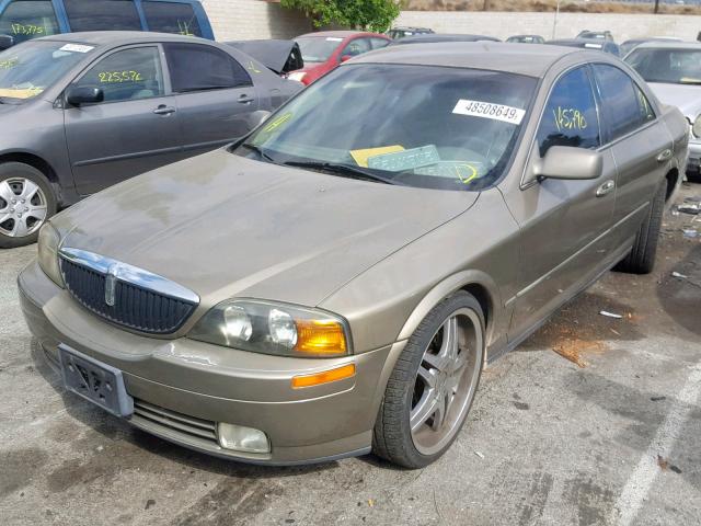 1LNHM86S72Y635165 - 2002 LINCOLN LS TAN photo 2