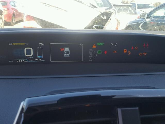 JTDKARFP5H3045461 - 2017 TOYOTA PRIUS PRIM ნაცრისფერი ფოტო 8