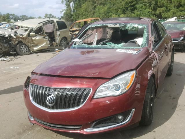 2G4GL5EX4H9192075 - 2017 BUICK REGAL SPOR BURGUNDY photo 2