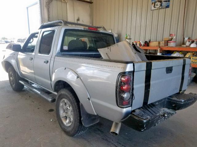 1N6ED27T63C445154 - 2003 NISSAN FRONTIER C SILVER photo 3