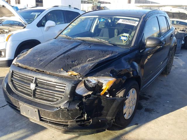 1B3HB28B08D645199 - 2008 DODGE CALIBER BLACK photo 2