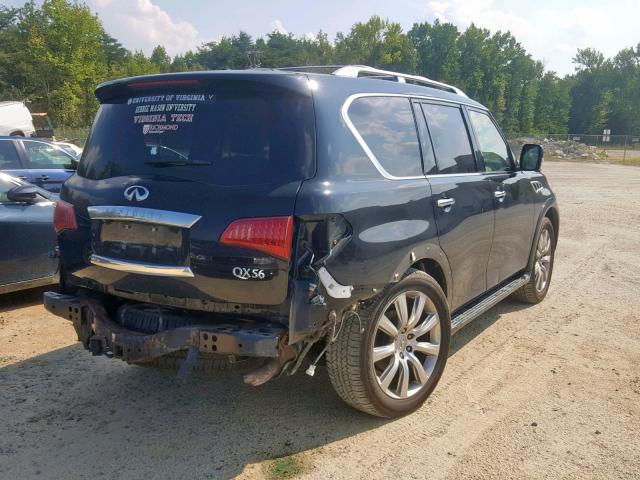 JN8AZ2NE4B9005392 - 2011 INFINITI QX56 BLACK photo 4