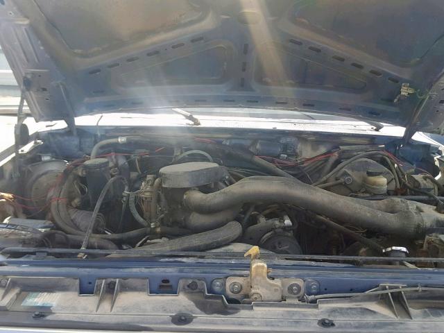 1FTCF15N2HPA80264 - 1987 FORD F150 BLUE photo 7