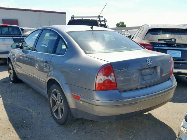 WVWRH63B24P042165 - 2004 VOLKSWAGEN PASSAT GLX GRAY photo 3