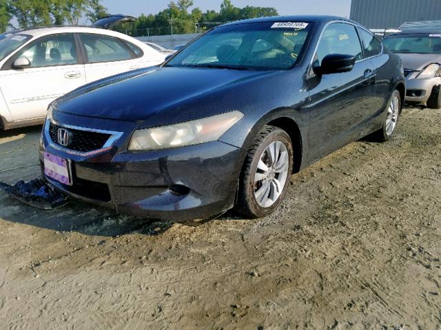 1HGCS12328A012193 - 2008 HONDA ACCORD LX- BLACK photo 2