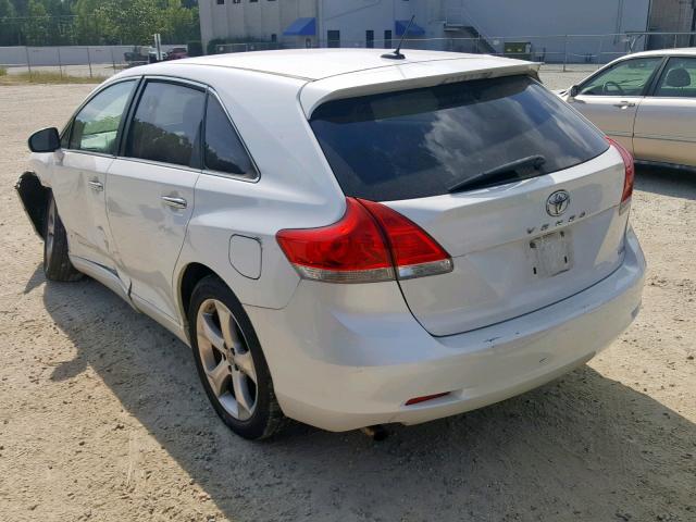 4T3BK11A69U002568 - 2009 TOYOTA VENZA WHITE photo 3