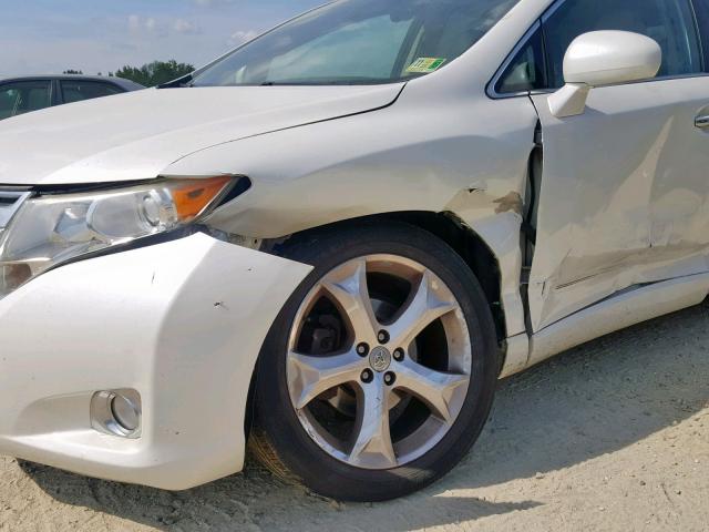 4T3BK11A69U002568 - 2009 TOYOTA VENZA WHITE photo 9