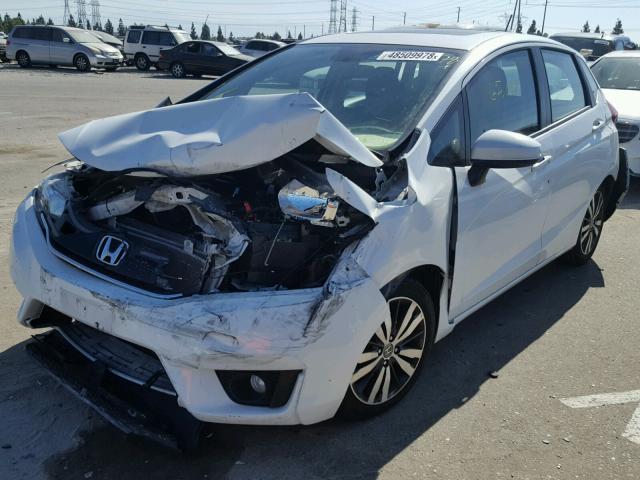 3HGGK5H82FM775214 - 2015 HONDA FIT EX WHITE photo 2