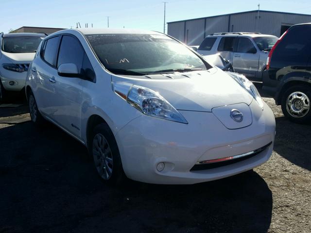 1N4AZ0CP9GC311346 - 2016 NISSAN LEAF S WHITE photo 1