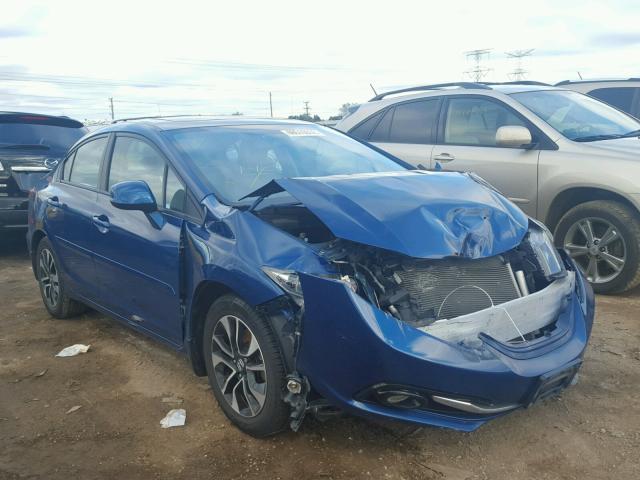 2HGFB2F92DH550194 - 2013 HONDA CIVIC EXL BLUE photo 1