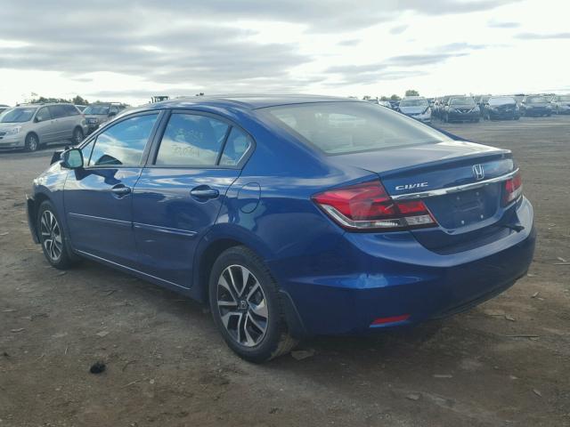 2HGFB2F92DH550194 - 2013 HONDA CIVIC EXL BLUE photo 3