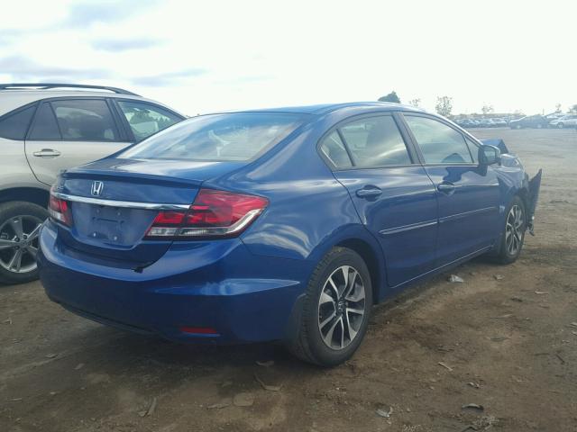 2HGFB2F92DH550194 - 2013 HONDA CIVIC EXL BLUE photo 4