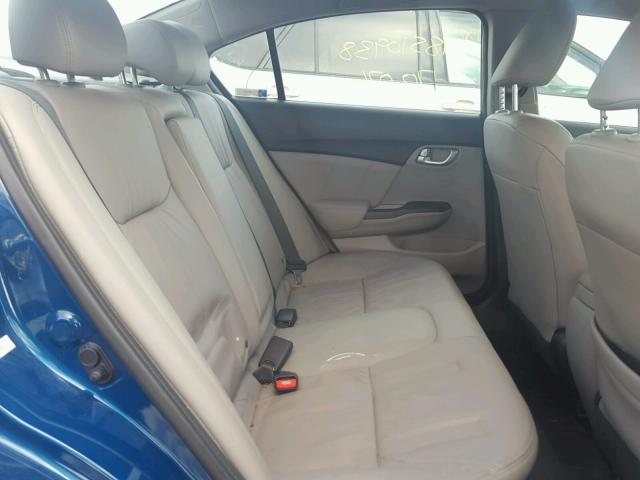 2HGFB2F92DH550194 - 2013 HONDA CIVIC EXL BLUE photo 6