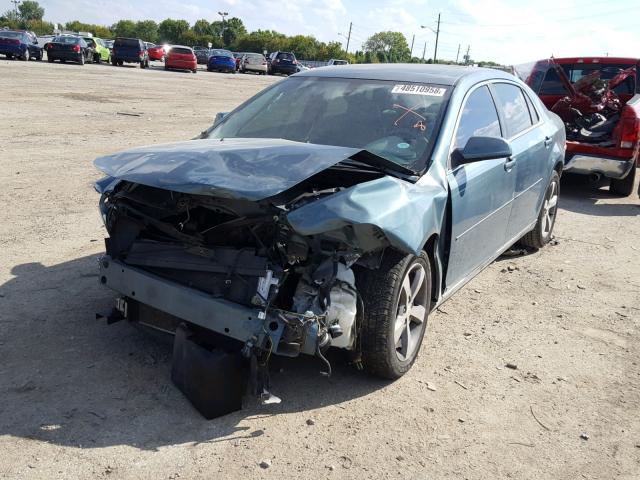 1G1ZJ57B49F178411 - 2009 CHEVROLET MALIBU 2LT TEAL photo 2