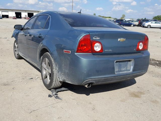 1G1ZJ57B49F178411 - 2009 CHEVROLET MALIBU 2LT TEAL photo 3