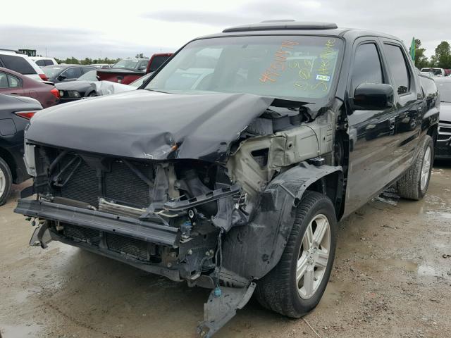 5FPYK1F54AB001636 - 2010 HONDA RIDGELINE BLACK photo 2