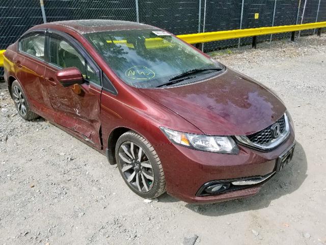 19XFB2F97FE243214 - 2015 HONDA CIVIC EXL Բորդո լուսանկար 1