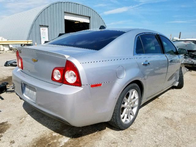 1G1ZE5E05CF176857 - 2012 CHEVROLET MALIBU LTZ ვერცხლისფერი ფოტო 4