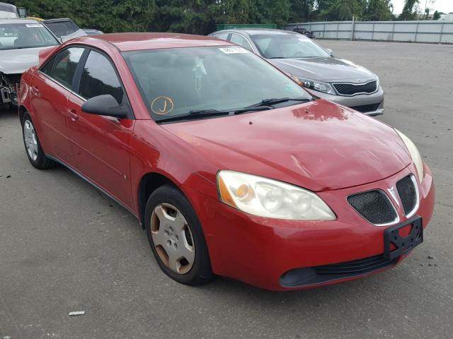 1G2ZF55B164202283 - 2006 PONTIAC G6 SE RED photo 1