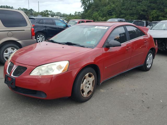 1G2ZF55B164202283 - 2006 PONTIAC G6 SE RED photo 2