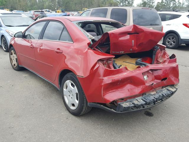 1G2ZF55B164202283 - 2006 PONTIAC G6 SE RED photo 3