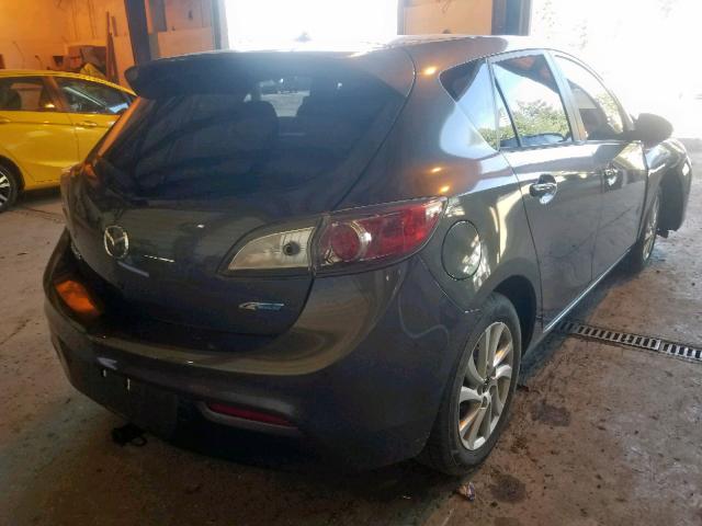 JM1BL1L83D1711537 - 2013 MAZDA 3 I GRAY photo 4