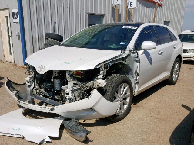 4T3BA3BB0AU016685 - 2010 TOYOTA VENZA WHITE photo 2