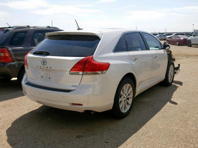 4T3BA3BB0AU016685 - 2010 TOYOTA VENZA WHITE photo 4