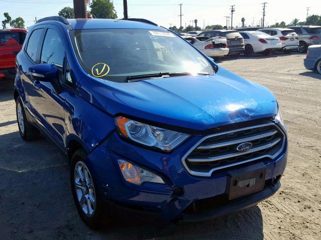 MAJ3P1TE0JC235669 - 2018 FORD ECOSPORT S BLUE photo 1