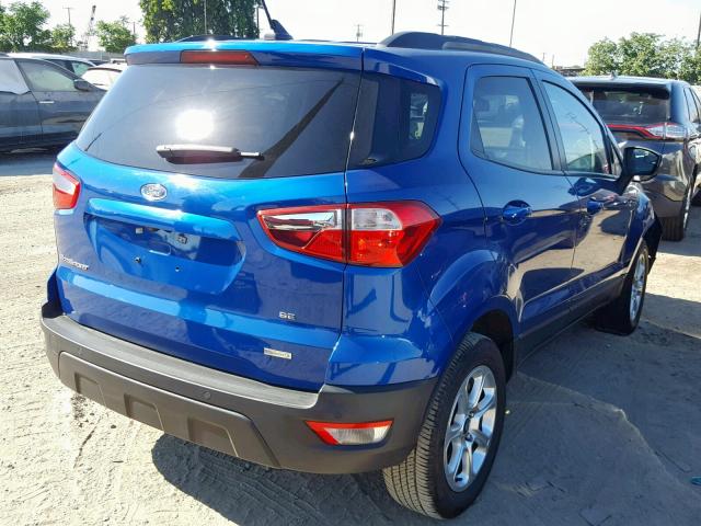 MAJ3P1TE0JC235669 - 2018 FORD ECOSPORT S BLUE photo 4