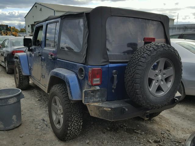 1J4GA59139L712299 - 2009 JEEP WRANGLER U BLUE photo 3