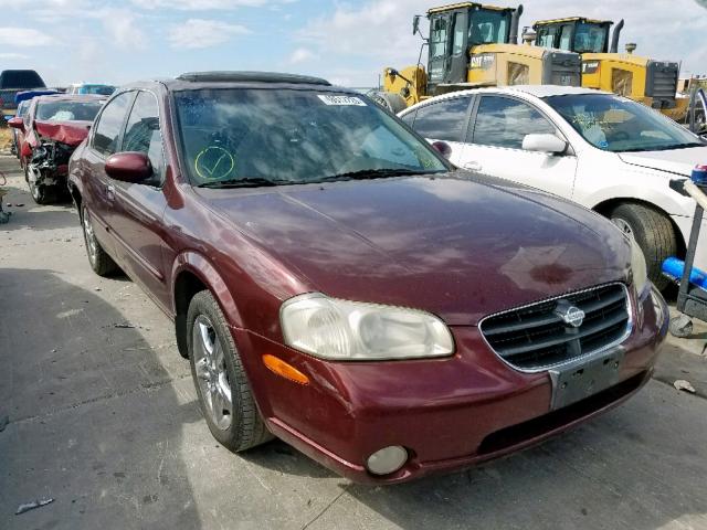 JN1CA31D11T625233 - 2001 NISSAN MAXIMA GXE BURGUNDY photo 1