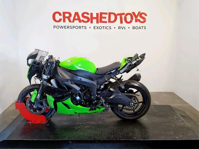 JKAZX4R10CA034793 - 2012 KAWASAKI ZX600 R GREEN photo 3