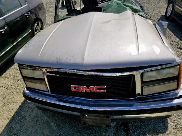 1GTDC14K7LZ551729 - 1990 GMC SIERRA C15 GRAY photo 7