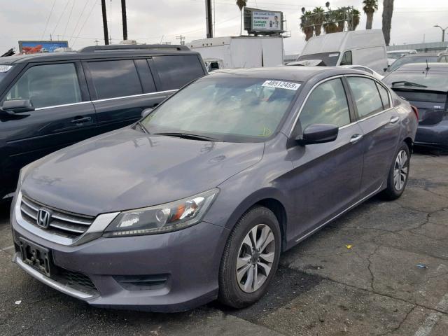 1HGCR2F38FA204419 - 2015 HONDA ACCORD LX GRAY photo 2