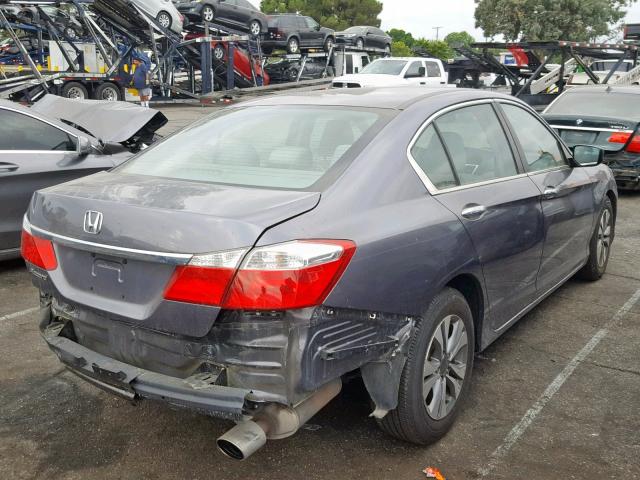 1HGCR2F38FA204419 - 2015 HONDA ACCORD LX GRAY photo 4