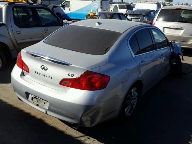 JNKCV61E89M304497 - 2009 INFINITI G37 BASE SILVER photo 4