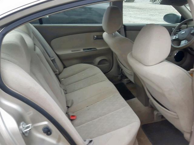 1N4AL11D86C148803 - 2006 NISSAN ALTIMA S GOLD photo 6