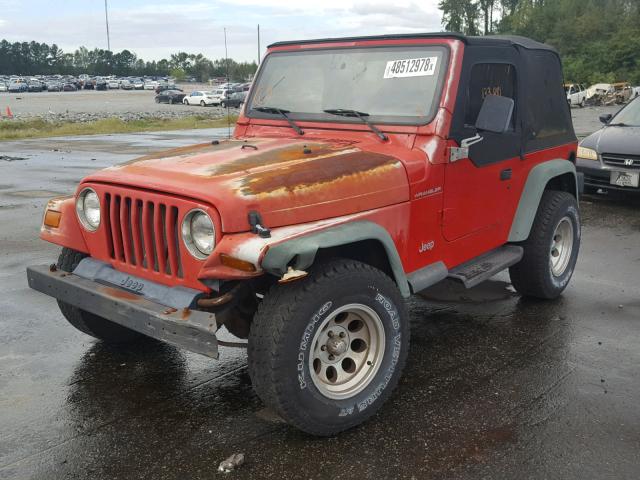 1J4FY29P2VP431480 - 1997 JEEP WRANGLER / RED photo 2