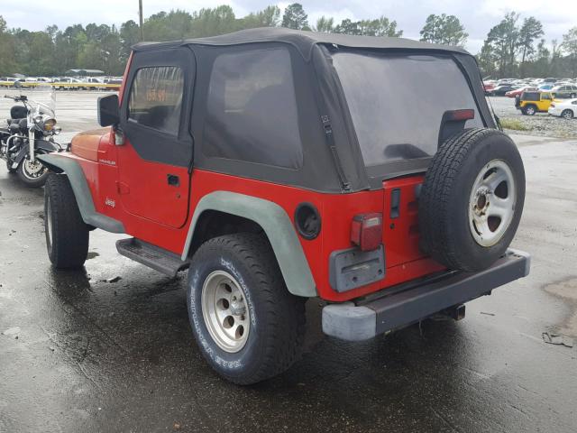 1J4FY29P2VP431480 - 1997 JEEP WRANGLER / RED photo 3