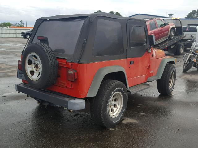 1J4FY29P2VP431480 - 1997 JEEP WRANGLER / RED photo 4