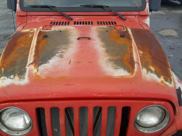 1J4FY29P2VP431480 - 1997 JEEP WRANGLER / RED photo 7