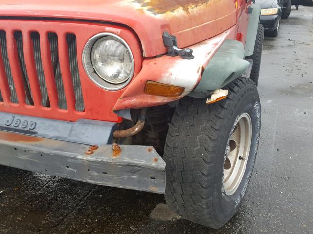 1J4FY29P2VP431480 - 1997 JEEP WRANGLER / RED photo 9